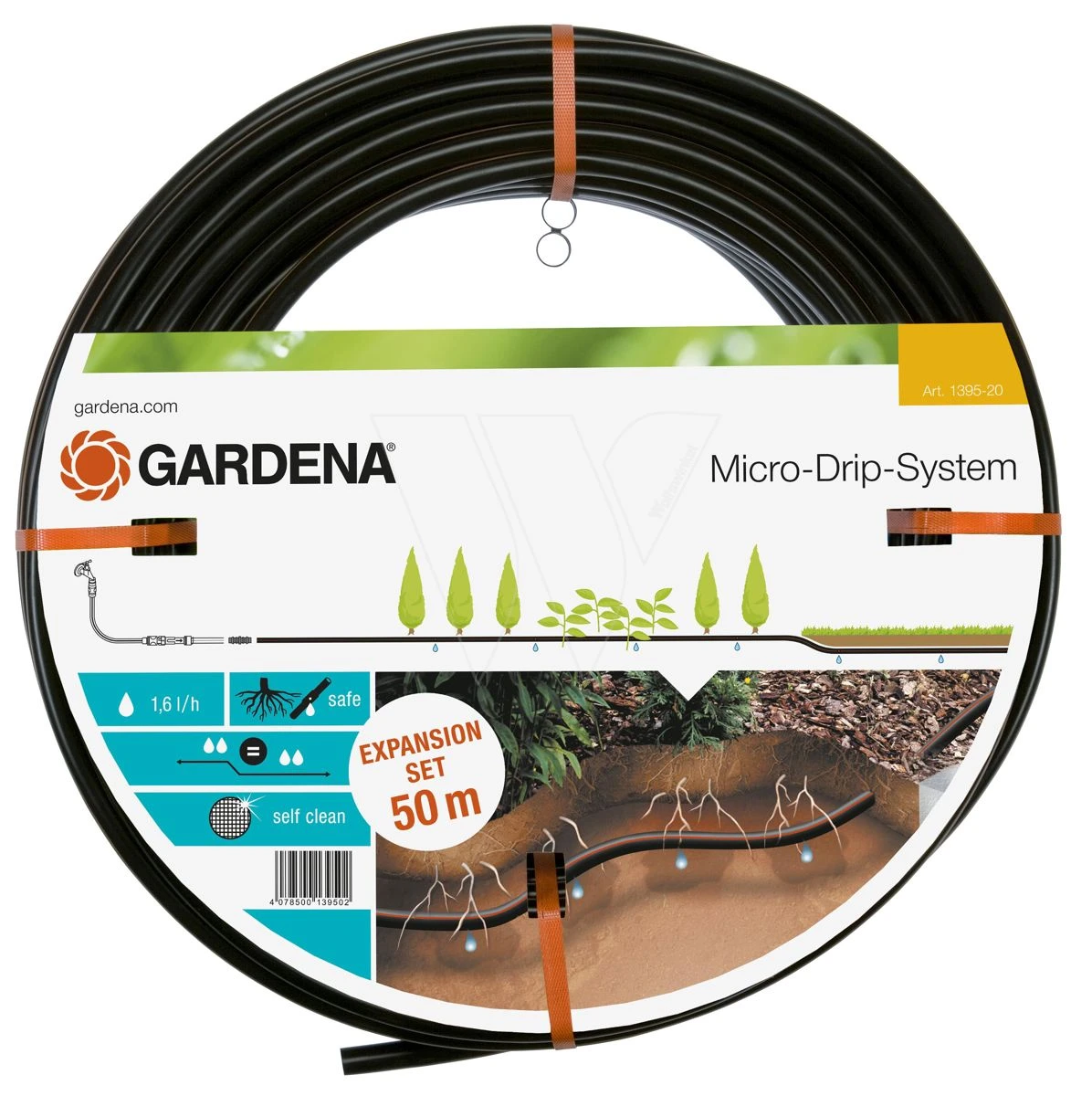 Gardena Druppelbuis 13.7mm 50m. Uitbreid 1 Gardena Druppelbuis 13.7mm 50m. Uitbreid