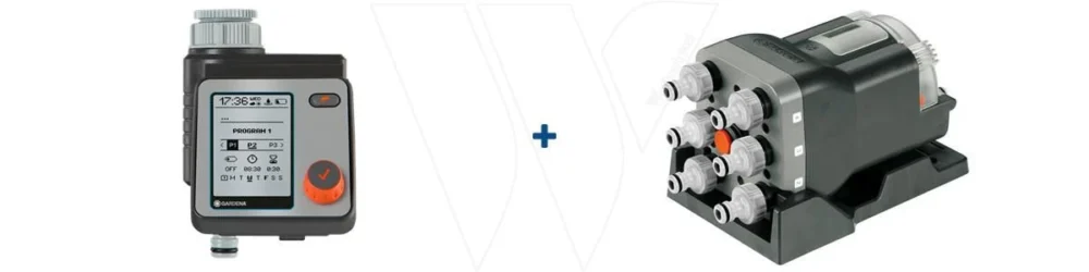 Gardena 6-weg Verdeler + Master Computer