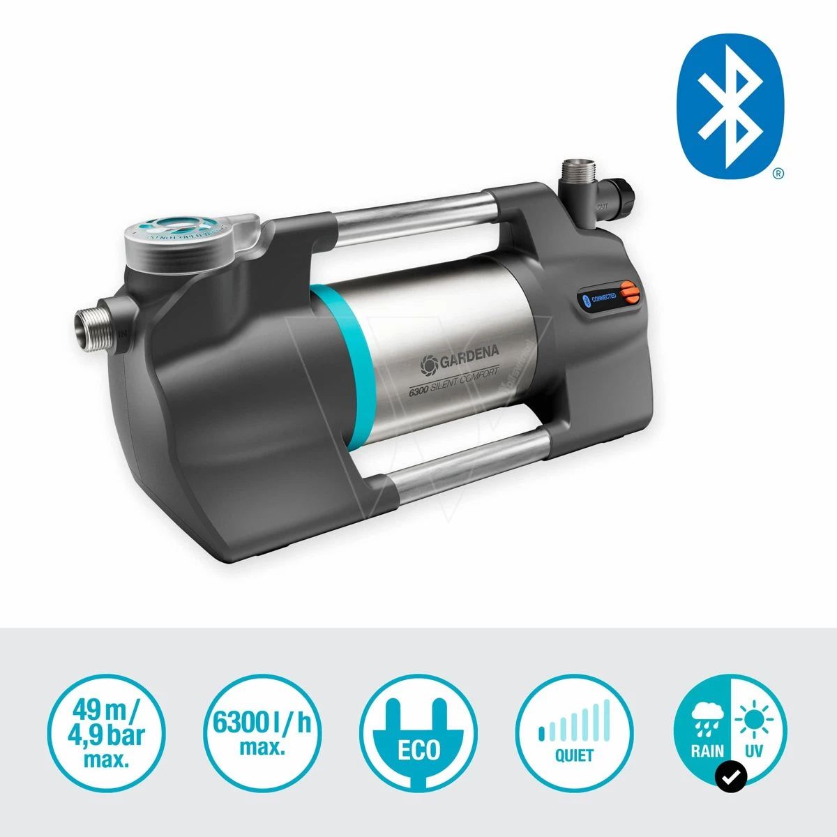 Gardena Besproeiingspomp 6300 Silent Cmf 2 Gardena Besproeiingspomp 6300 Silent Cmf - Afbeelding 2