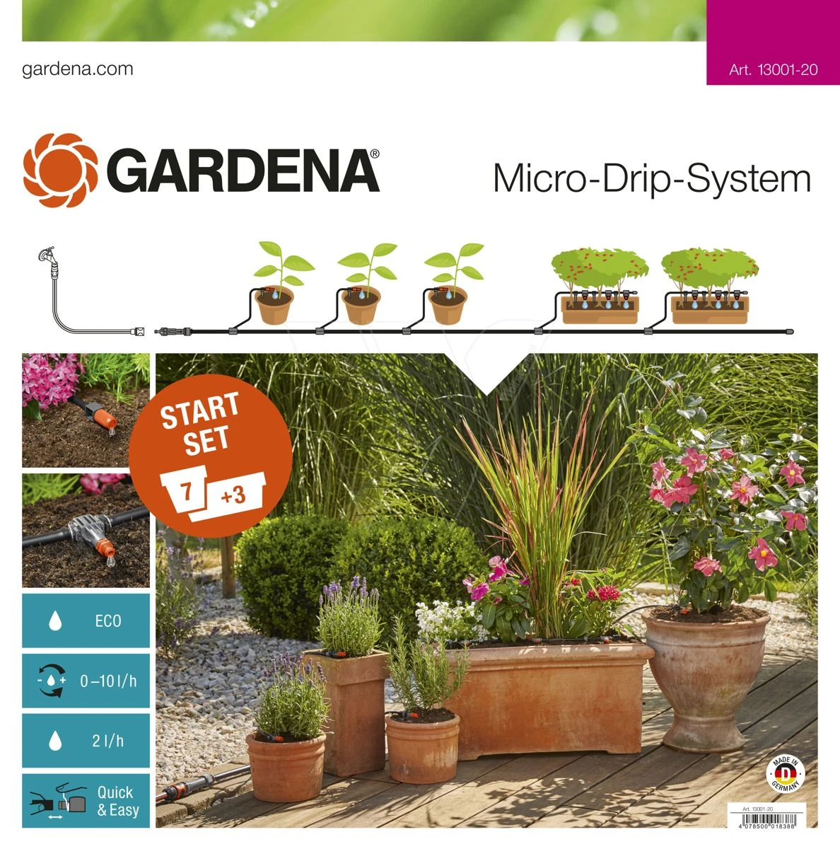 Gardena Startset Bloempotten M 1 Gardena Startset Bloempotten M