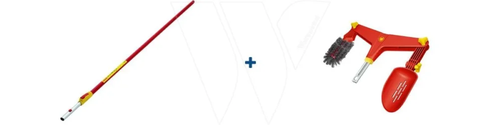 Wolf Garten Dakgoot Reiniger + 4 M. Stok